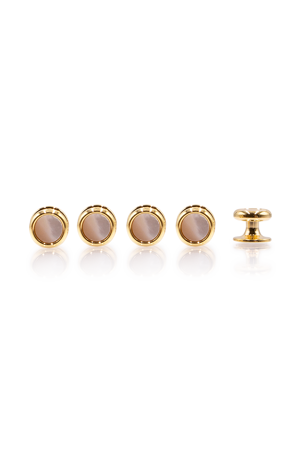 Mother of Pearl Studs - Gold