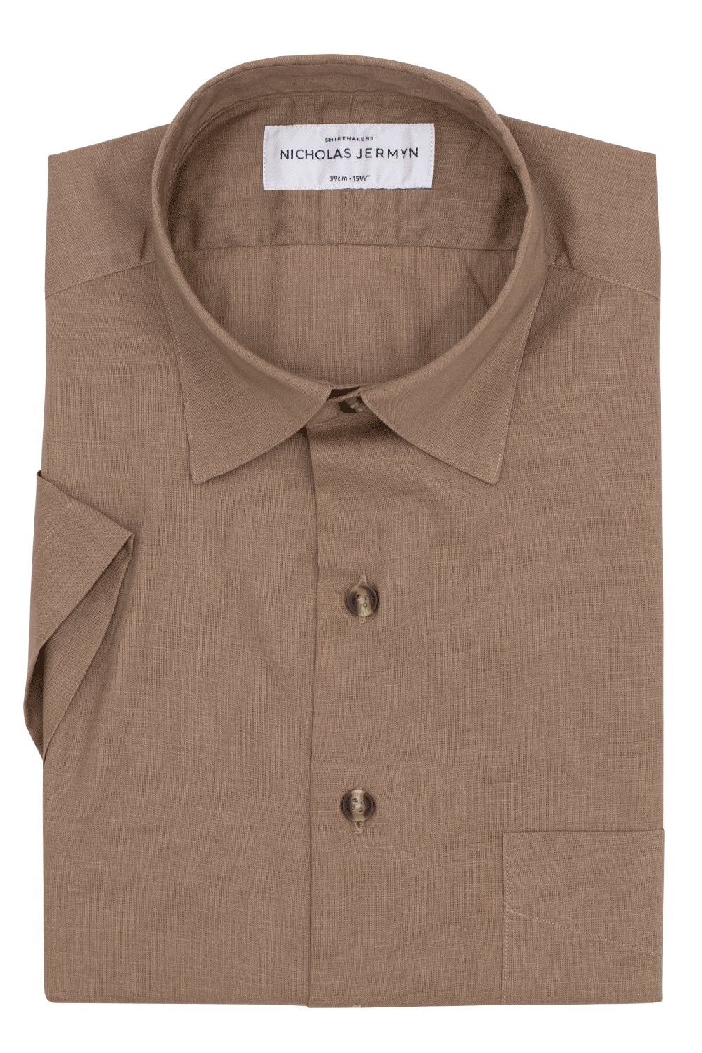 Farlow Linen Taupe - Short Sleeved - Classic