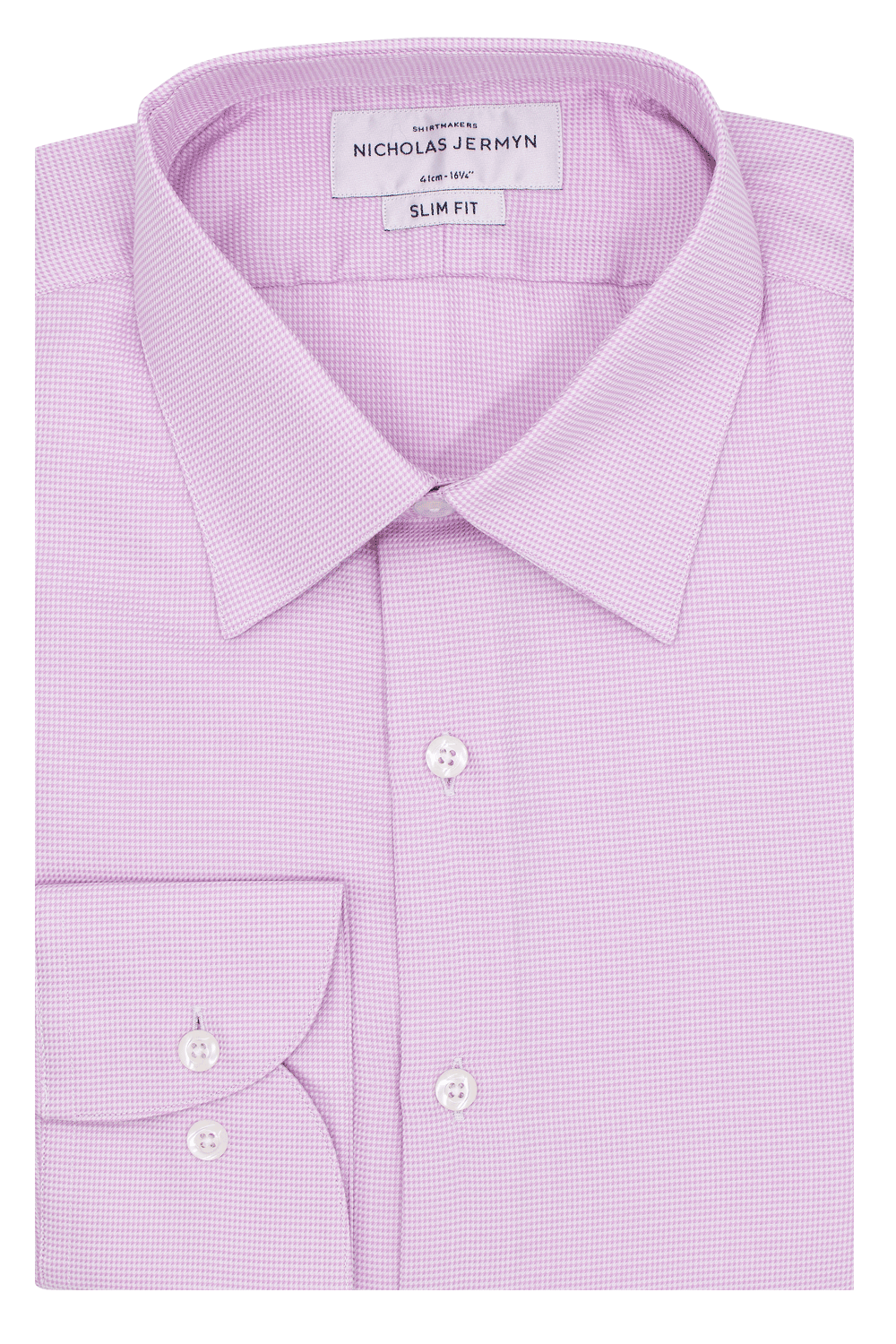 Luxury Houndstooth Lilac  - Slim Fit