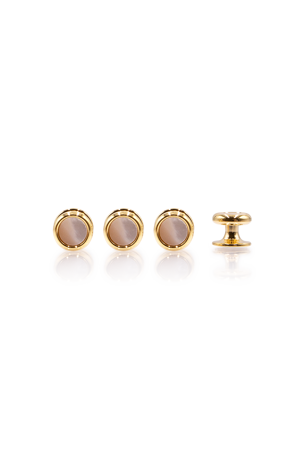 Mother of Pearl Studs - Gold