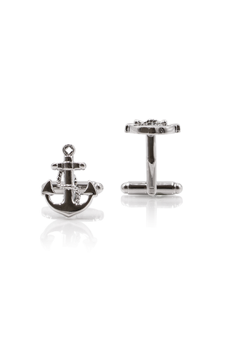 Anchor Cufflinks - Silver