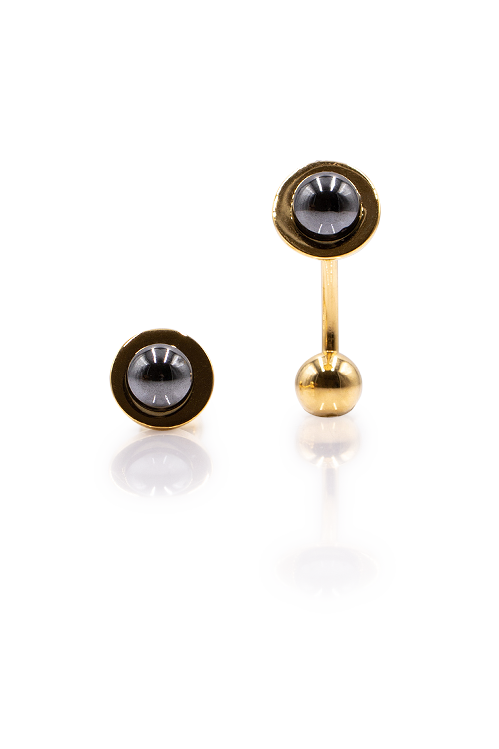 Black Pearl Cufflinks - Gold