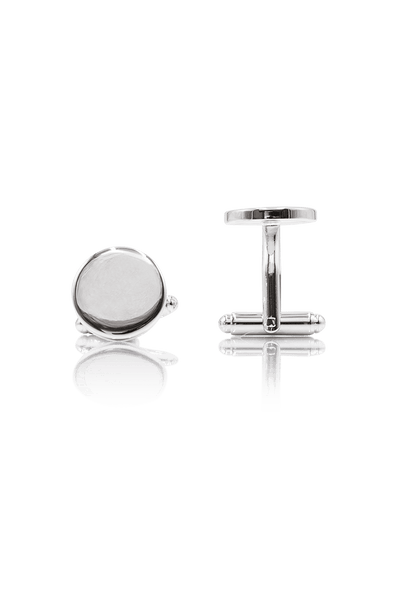 Circle Cufflinks - Silver