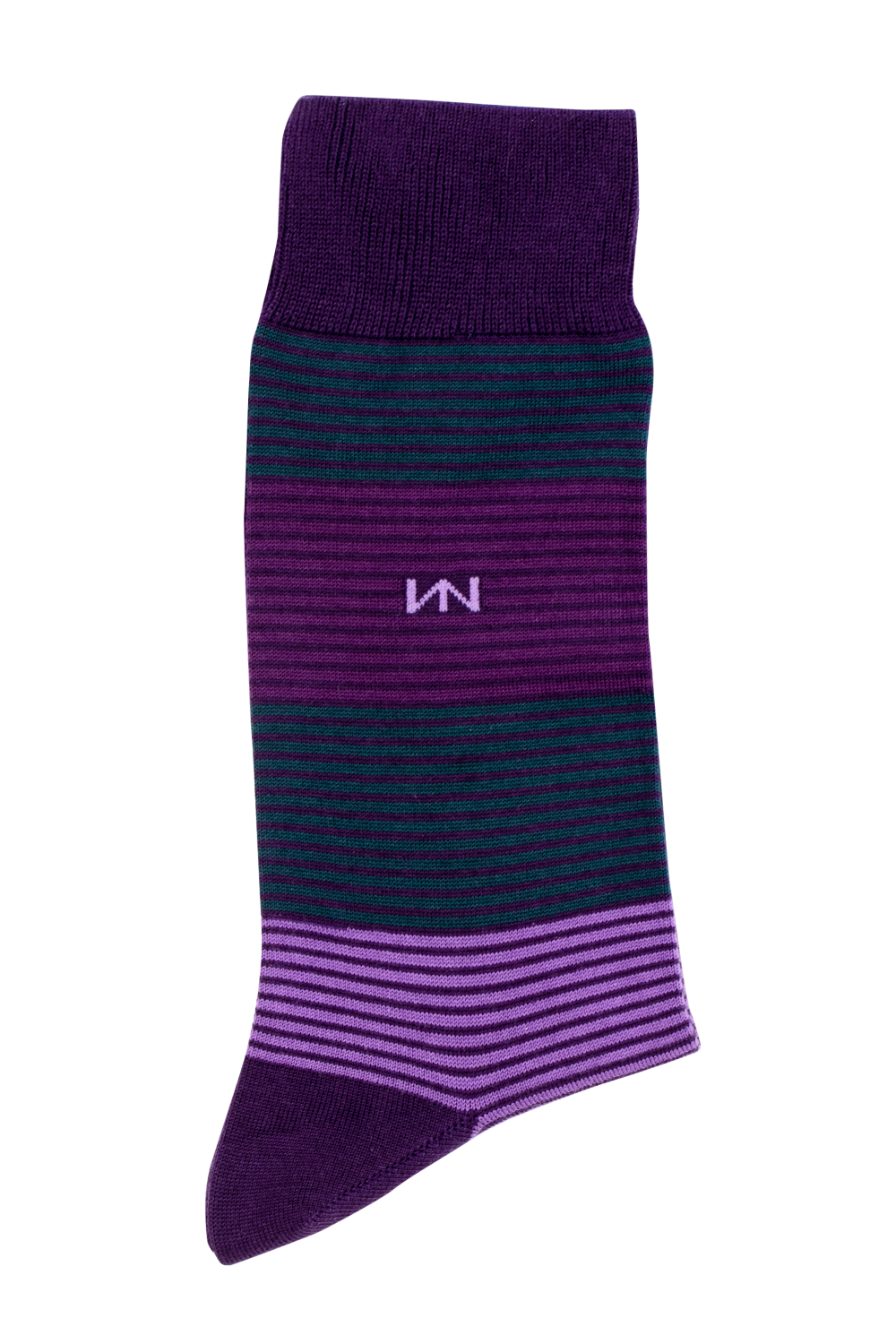 Egyptian Cotton Socks - Purple Stripe