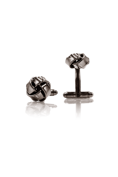 Knot Cufflinks - Gunmetal