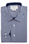 Hudson Check Super Slim Single Cuff Men's Business Shirt