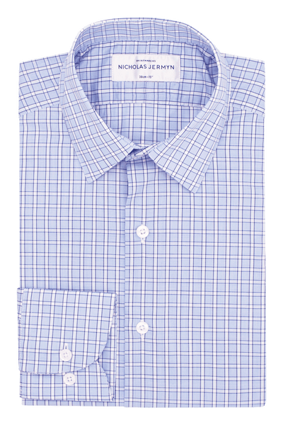 Becker Check Blue - Slim Fit