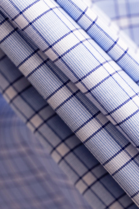 Becker Check Blue - Slim Fit