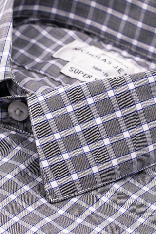 Becker Check Grey - Super Slim