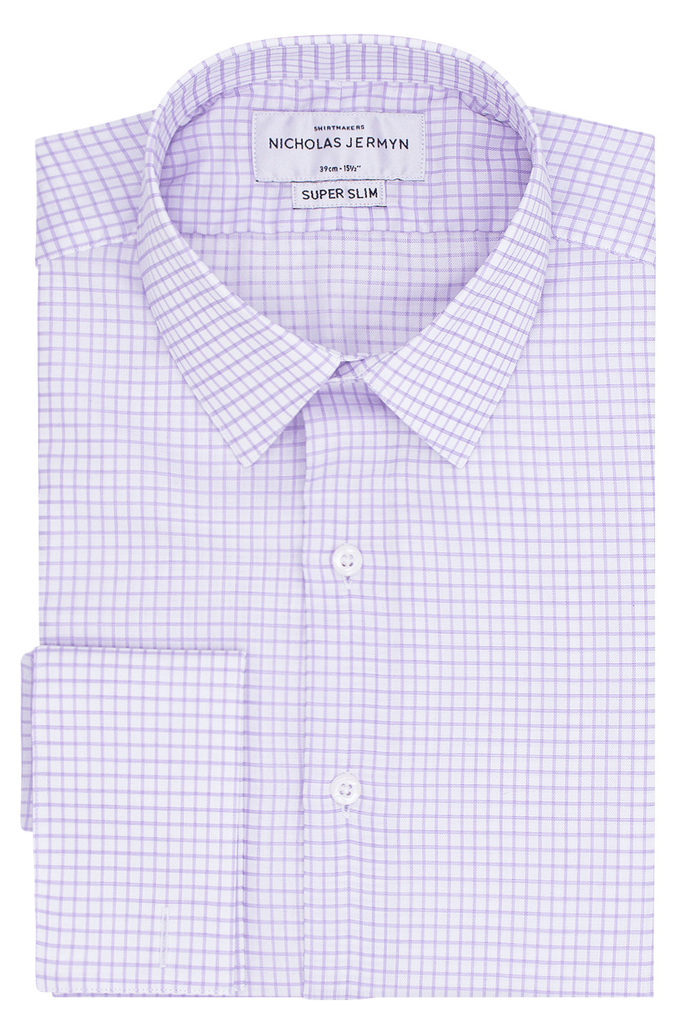 Pickford Check Purple - Super Slim