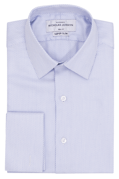 Luxury Idris Blue - Slim Fit