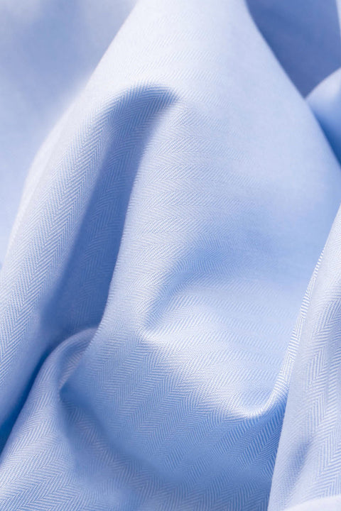 Fine Herringbone Blue