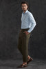 Fine Herringbone Blue