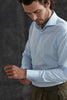 Fine Herringbone Blue