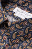 Albans Paisley Navy - Super Slim