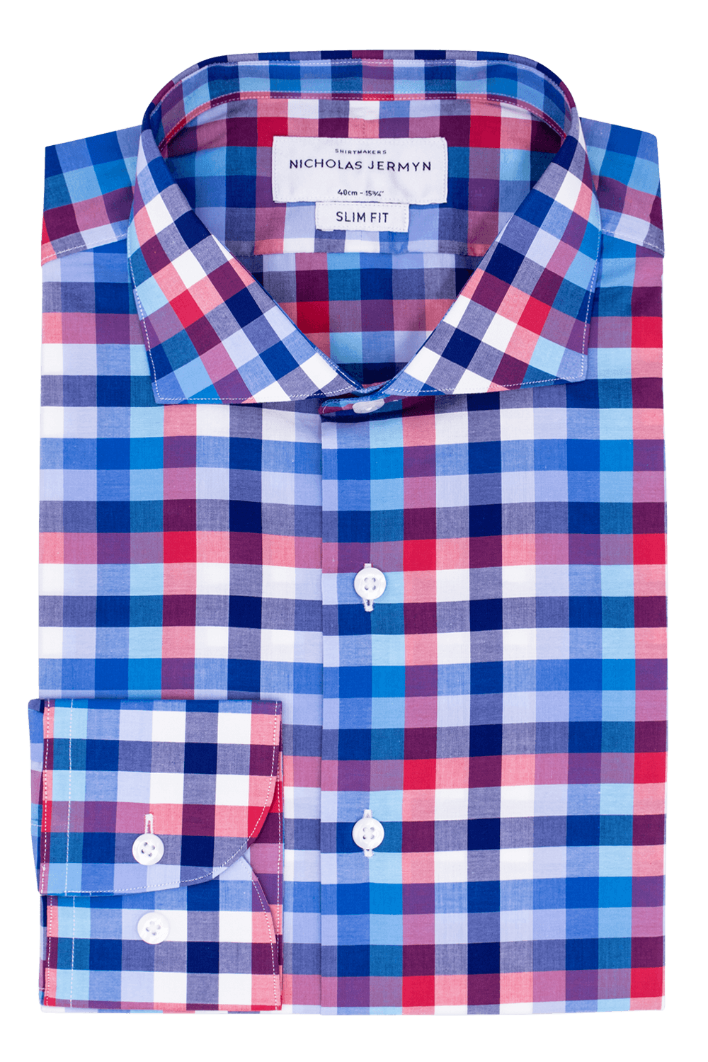 Hayes Check - Slim Fit - Single Cuff