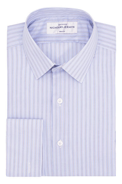 Preston Stripe Blue - Slim Fit