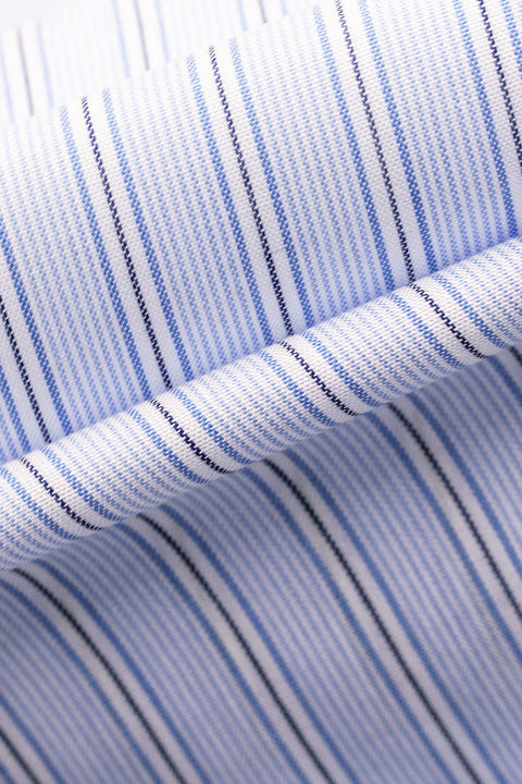 Preston Stripe Blue - Slim Fit