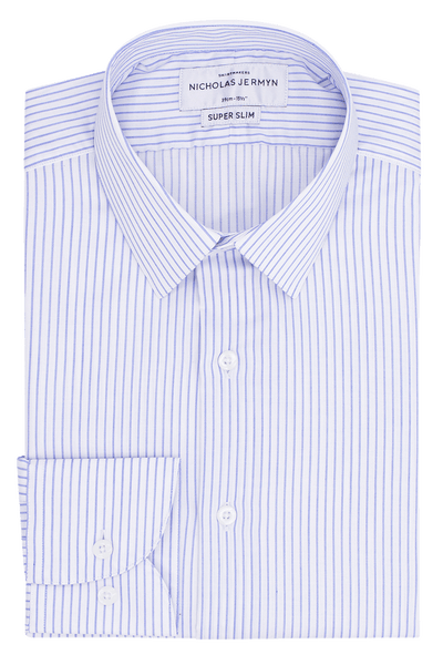 Wallace Stripe Blue - Slim Fit