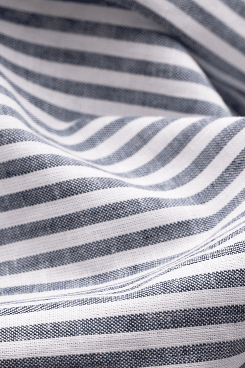 Amalfi Linen Navy - Super Slim
