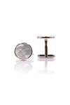 Mother of Pearl Cufflinks - Silver
