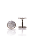 Mother of Pearl Cufflinks - Silver