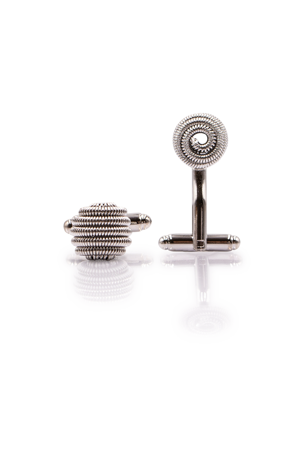 Spiral Cufflinks - Silver