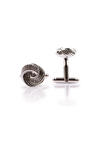 Textured Knot Cufflinks - Silver