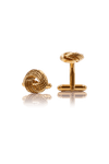 Textured Knot Cufflinks - Gold