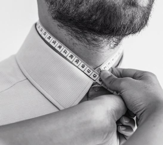 custom shirt measure collar